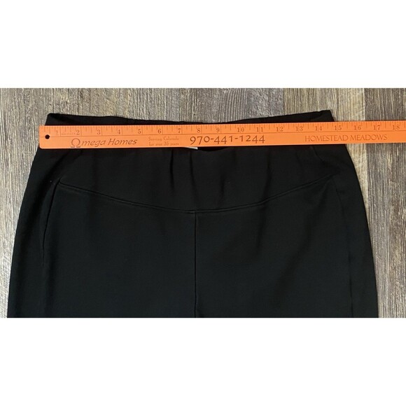 J Jill Ponte Pants Black Pull On Stretch Knit Petite MP LP Fit Cropped Trousers - Picture 6 of 8